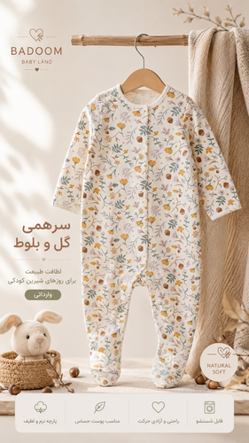 سرهمی وارداتی باغ بلوط طلایی - کد 524